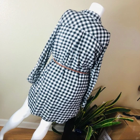 Forever 21 || Checker Button Shirt Dress - Picture 8 of 8